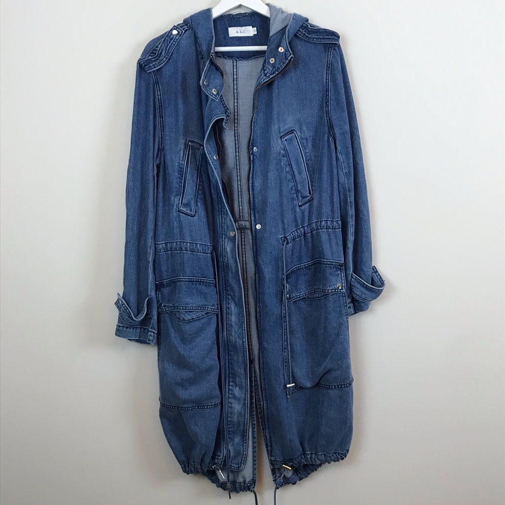 $10 CLOSET SALE❗️A.L.C. Carine Chambray Denim Parka Coat
